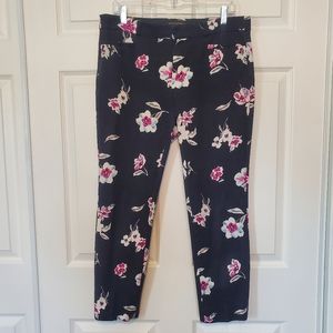 Banana Republic Sloan Trouser Ankle Length in Floral Print - Size 10